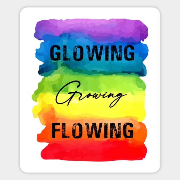 Glowing Growing Flowing - Chakra Shine Magnet by Chakra Shine
